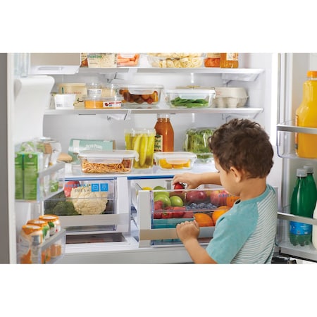 Frigidaire 21.5 Cu. Ft. Counter-Depth 4-Door French Door Non-Connected Refrigerator GRMC2273CF
